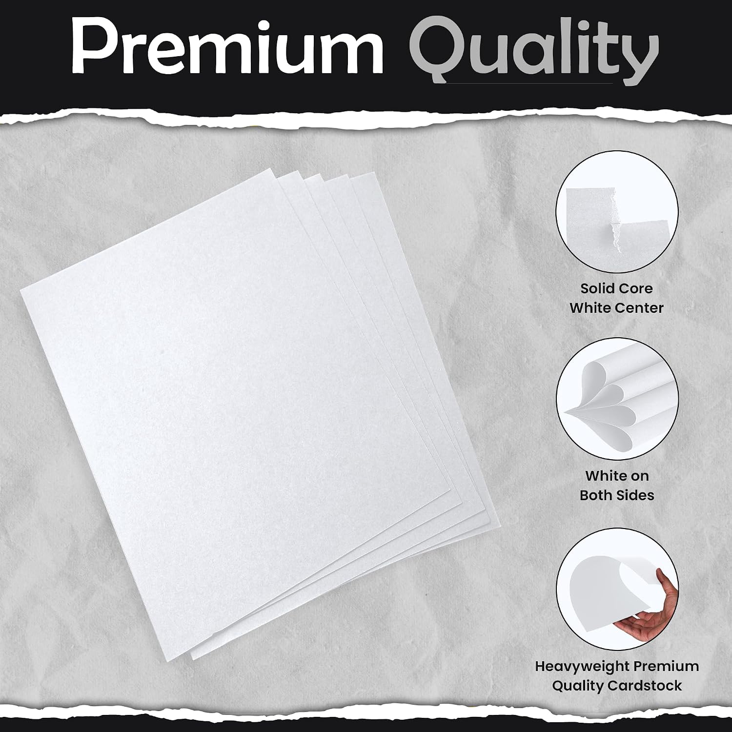 SANZIX 120 Pack White Cardstock 4x6 Blank Index Cards Thick Paper 80lb/220 GSM Heavyweight Printable Unlined NoteCards 4x6, Postcards, Invitations, Photo Paper, Flashcards, Recipe & Thankyou Cards image 3