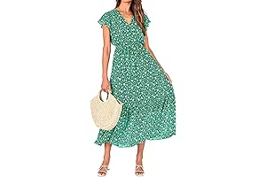Chic and Flowing: Women's Floral Summer Dress