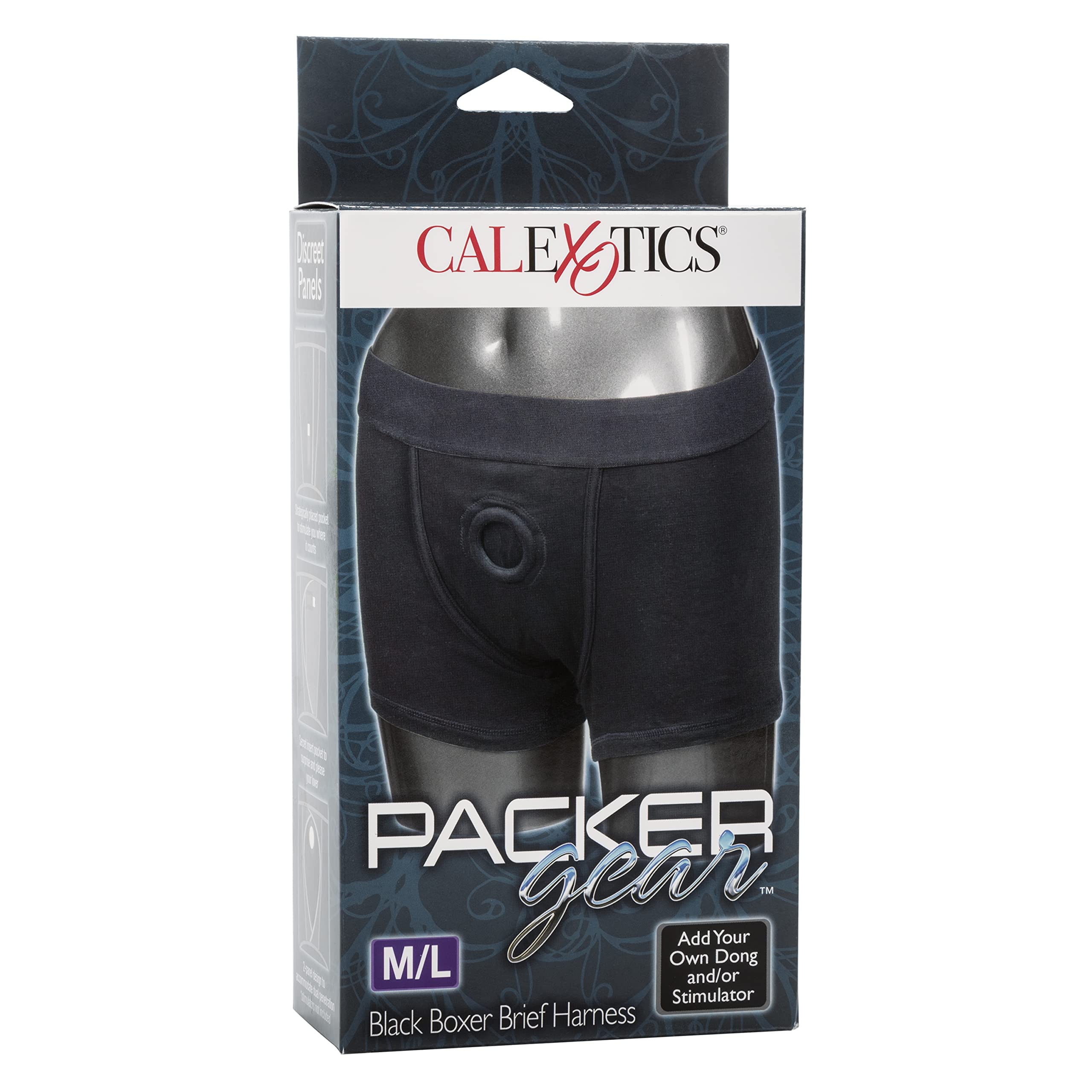 CalExotics California Exotic Novelties Packer Gear Black Boxer Brief Harness