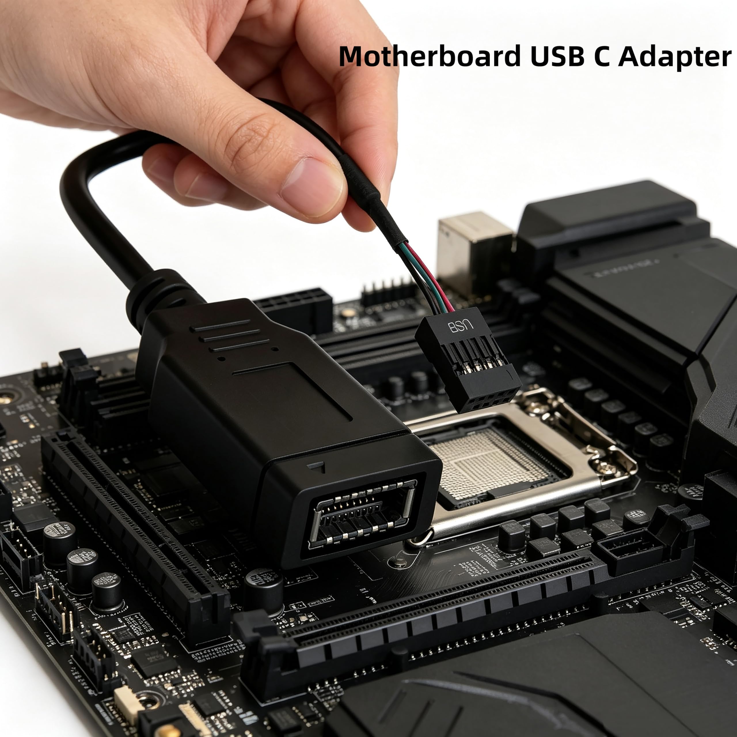 Płyta główna USB 2.0 na USB C 3.2 Gen 1 adapter nagłówka (pojedyncza głowica)