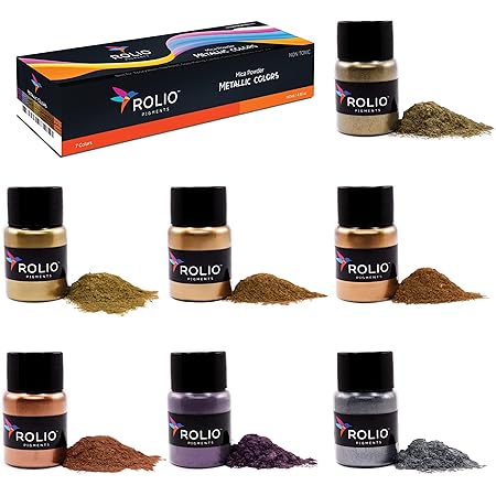 Amazon.com : Metallic Pigment Powder for Epoxy Resin, Copper/Silver ...