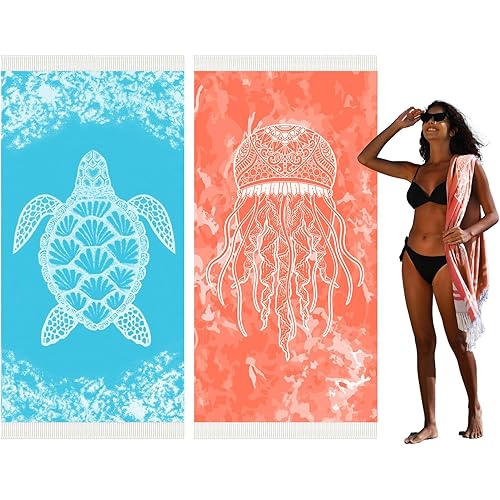 Thin Turkish Beach Towel Lightweight Quick Dry Absorbent Cotton Bathroom Bath Pool Swim Towels Extra Large Oversized Sand Free Beach Accessories Essentials Cloud Gifts for Adult