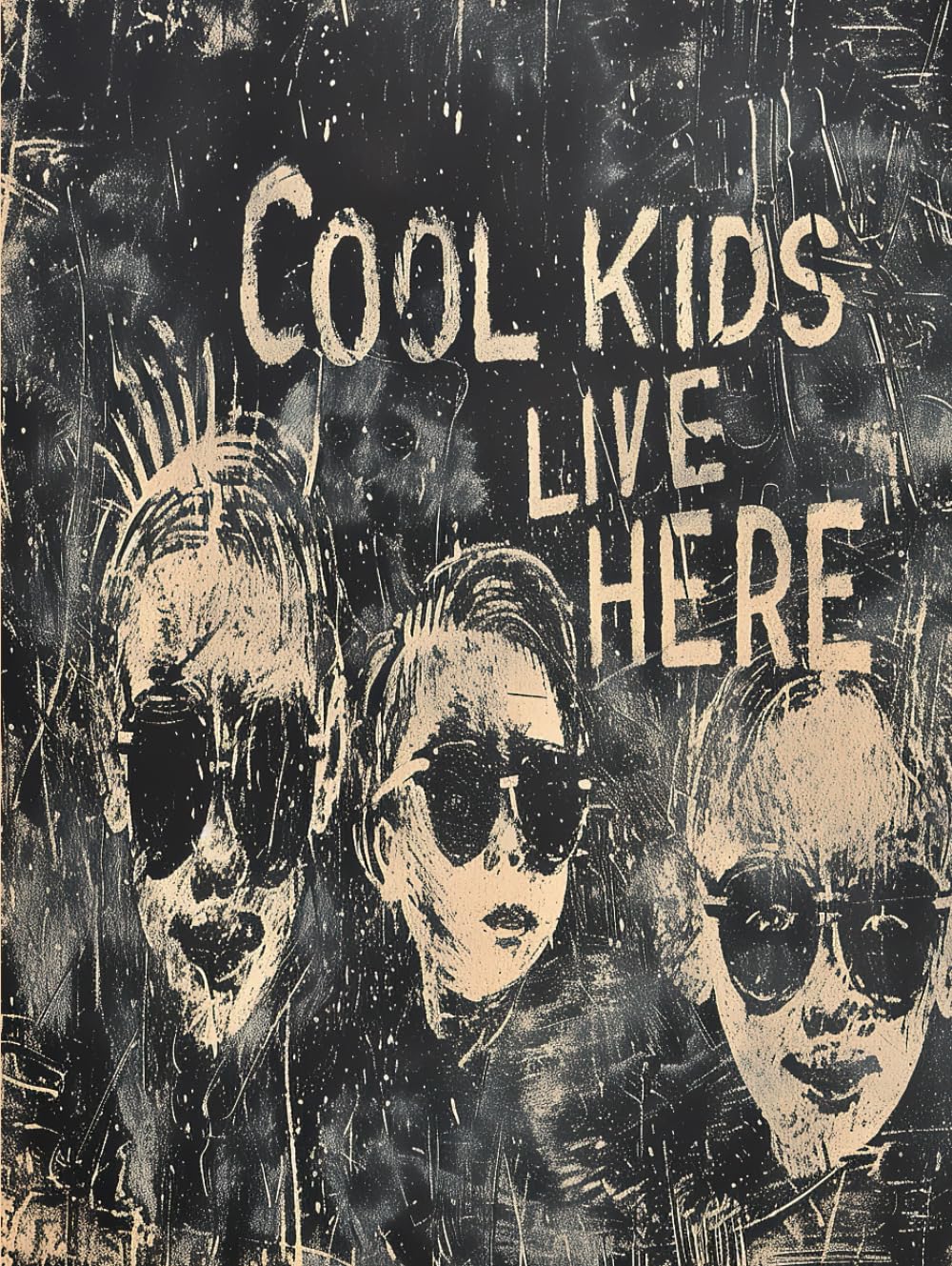 Cadeau de crémaillère Cool Kids Live Here livre de décoration contemporain pour nouveaux propriétaires