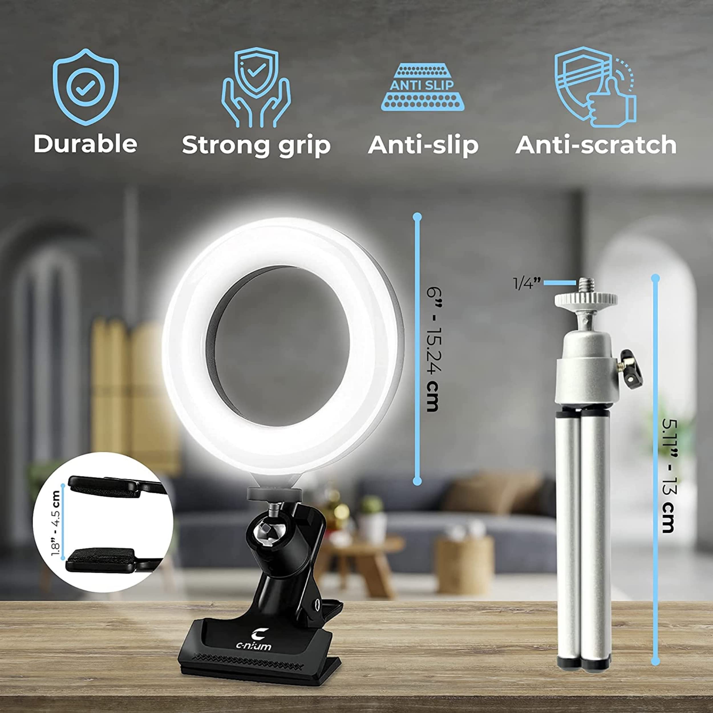 Buy Video Conference Lighting Kit Bundle 6inch cam Light with