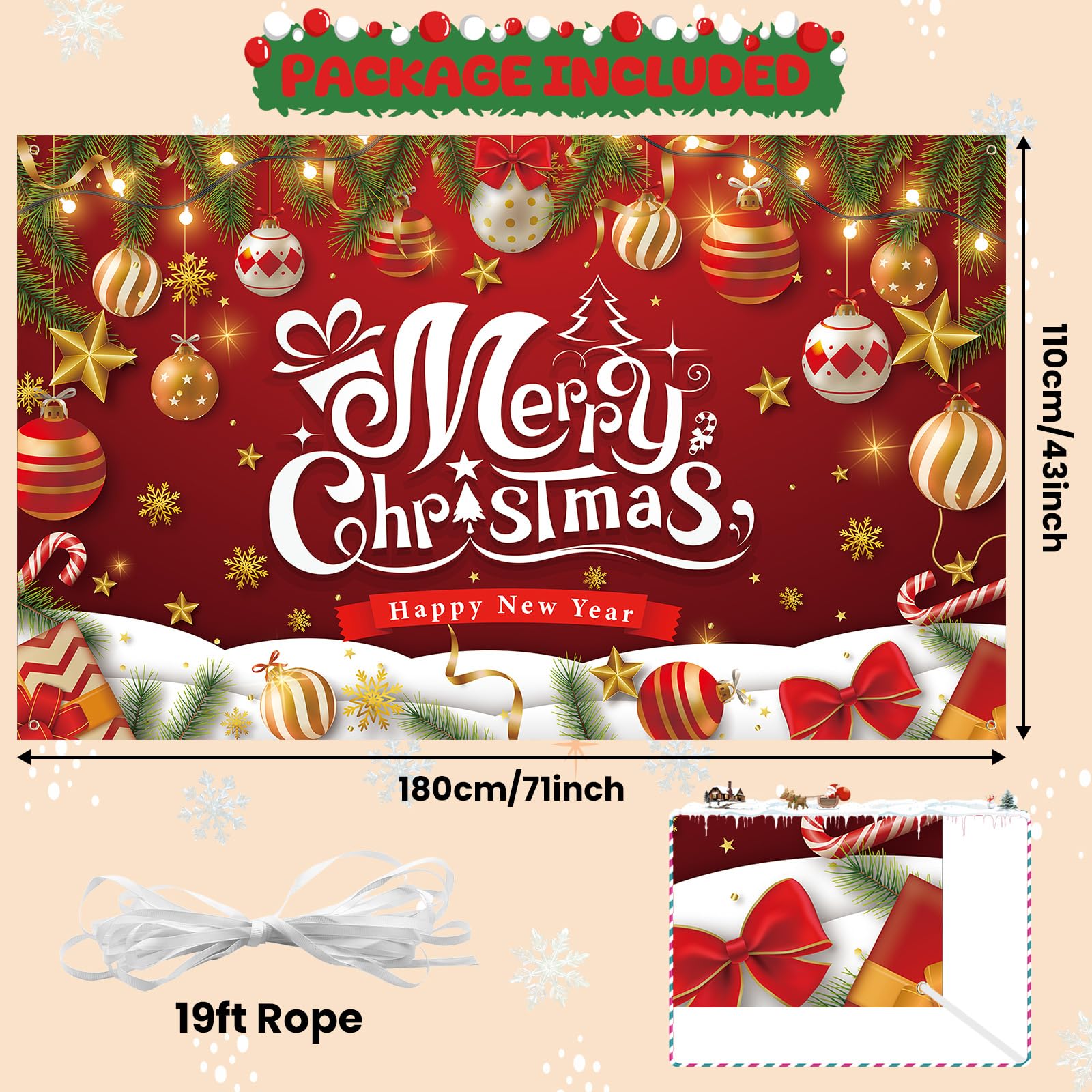 Christmas Banner Backdrop - Image 2