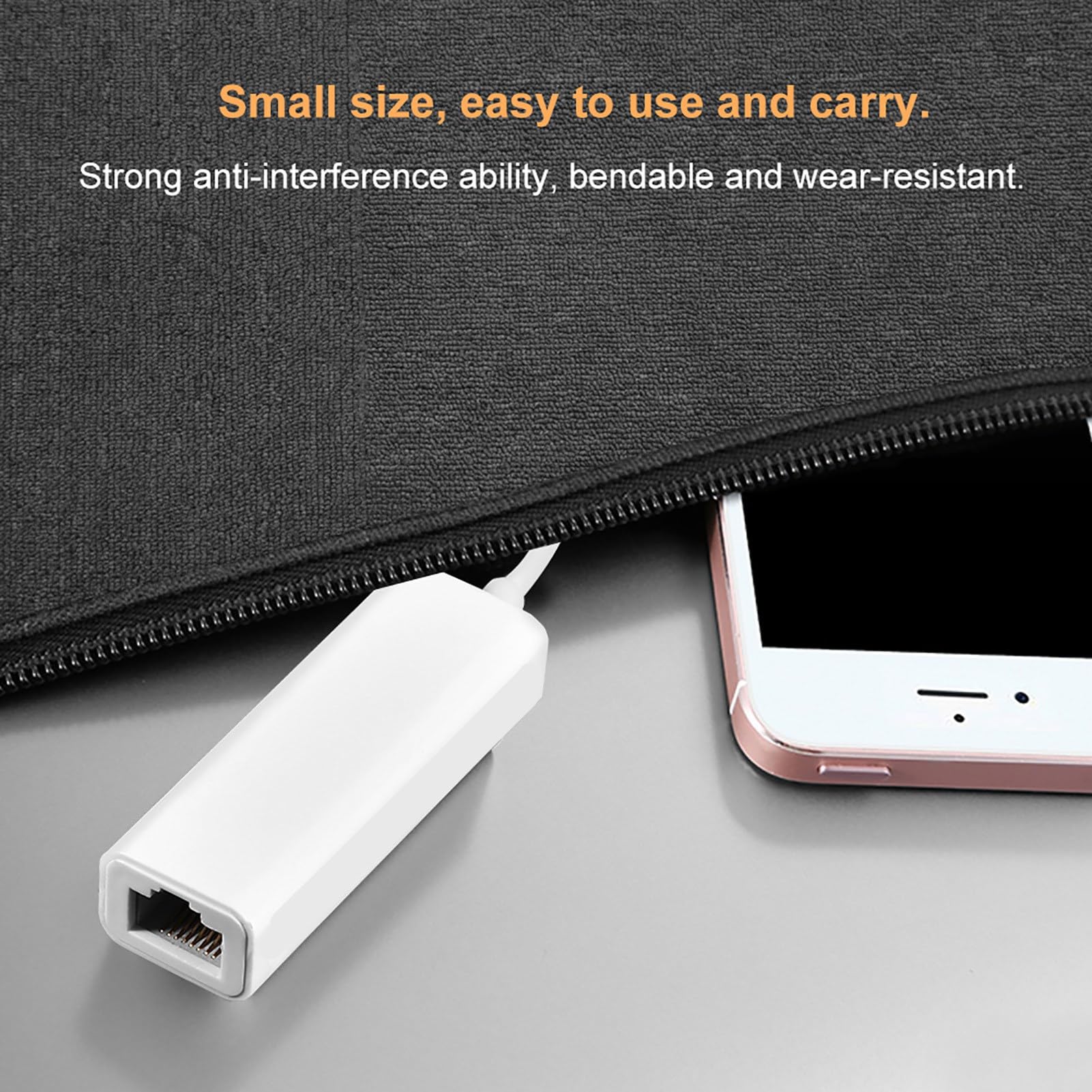 Konwerter Typu C na Rj45 Adapter Rj45 Typu C Biały Plastikowy Usb 3.1 Typ C na Rj45 100 Mb/S Ethernet Lan Adapter Sieciowy Konwerter do Laptopa Macbook Usb C