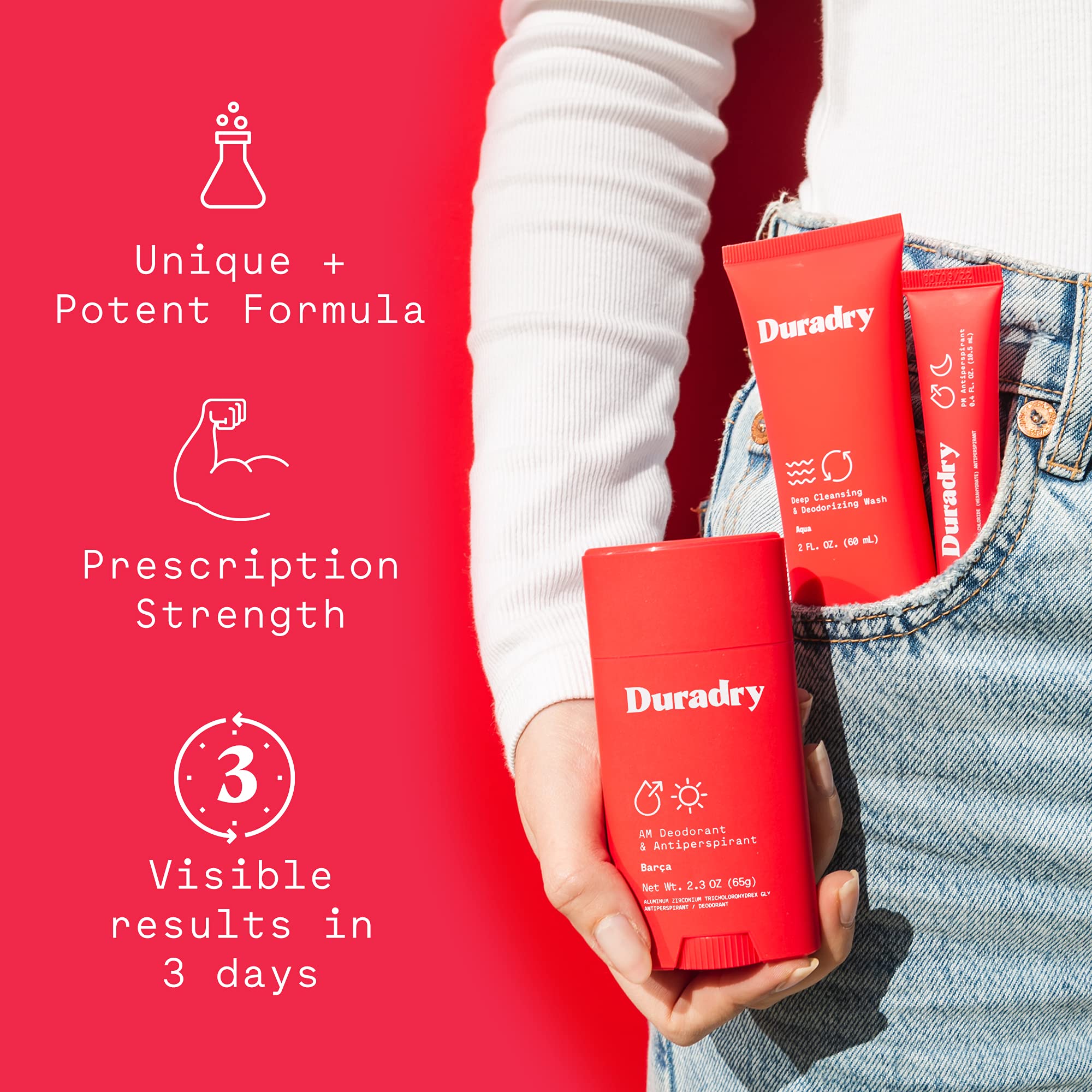 Duradry 3Step Protection System Prescription Strength Antiperspirant