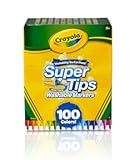 Super Tips Marker Set (100ct), Fine Point Washable Markers, Drawing Markers for Kids & Adults, Create Thick & Thin Lines, Art Supplies, Ages 3+