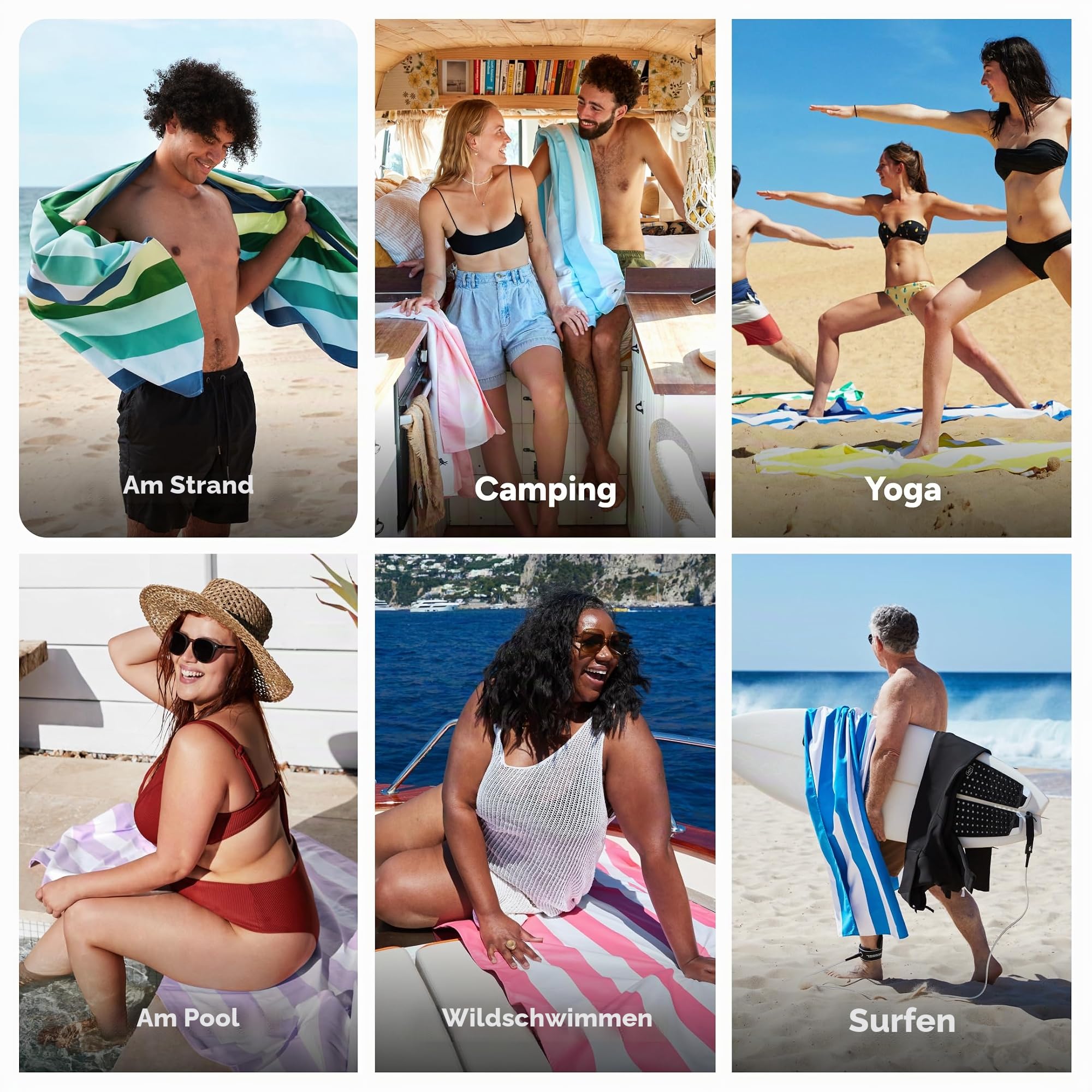 Dock & Bay Schnell trocknendes Handtuch – für Sport & Fitnessstudio – kompakt, leicht – 100% recycelt – inklusive Tasche – Sommer – Cool Lagoon, Größe XL, 200 x 90 cm | Sandresistent, inklusive Reisetasche, leicht und kompakt, 100 % recyceltes DryQ-Gewebe