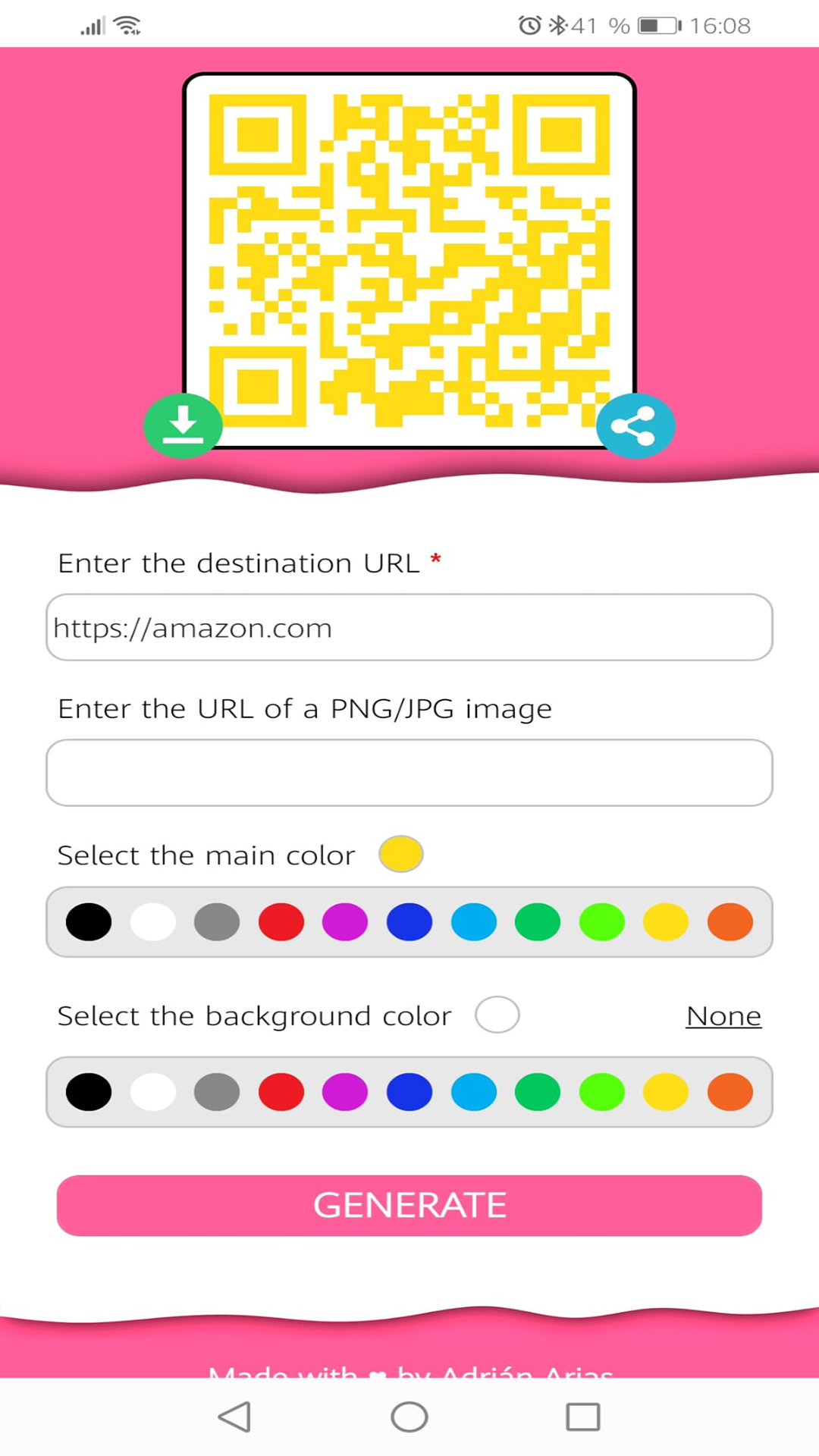 Create and Customize my QR: FULL FREE - App on Amazon Appstore