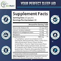 Vista 4 de Sleep Prime - Ayuda natural vegana para dormir para adultos, extra fuerte, suplemento para dormir profundo, píldora para dormir a base de hierbas