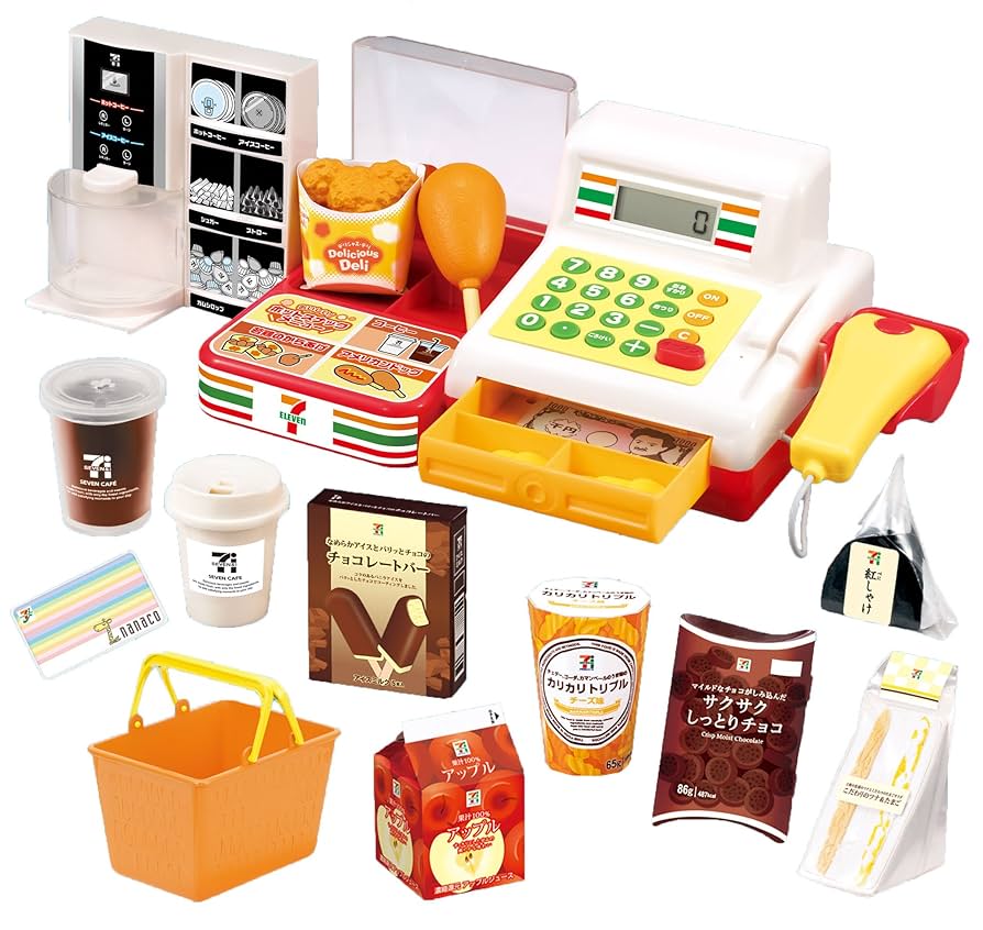 【新品】セブンイレブンのピピッ！とレジスター Amazon.co.jp: セブンイレブンのピピッ!と おかいものレジスター