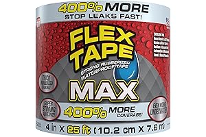 FLEX SEAL STRONGEST, TAPE EVER 4” x 25' WATERPROOF