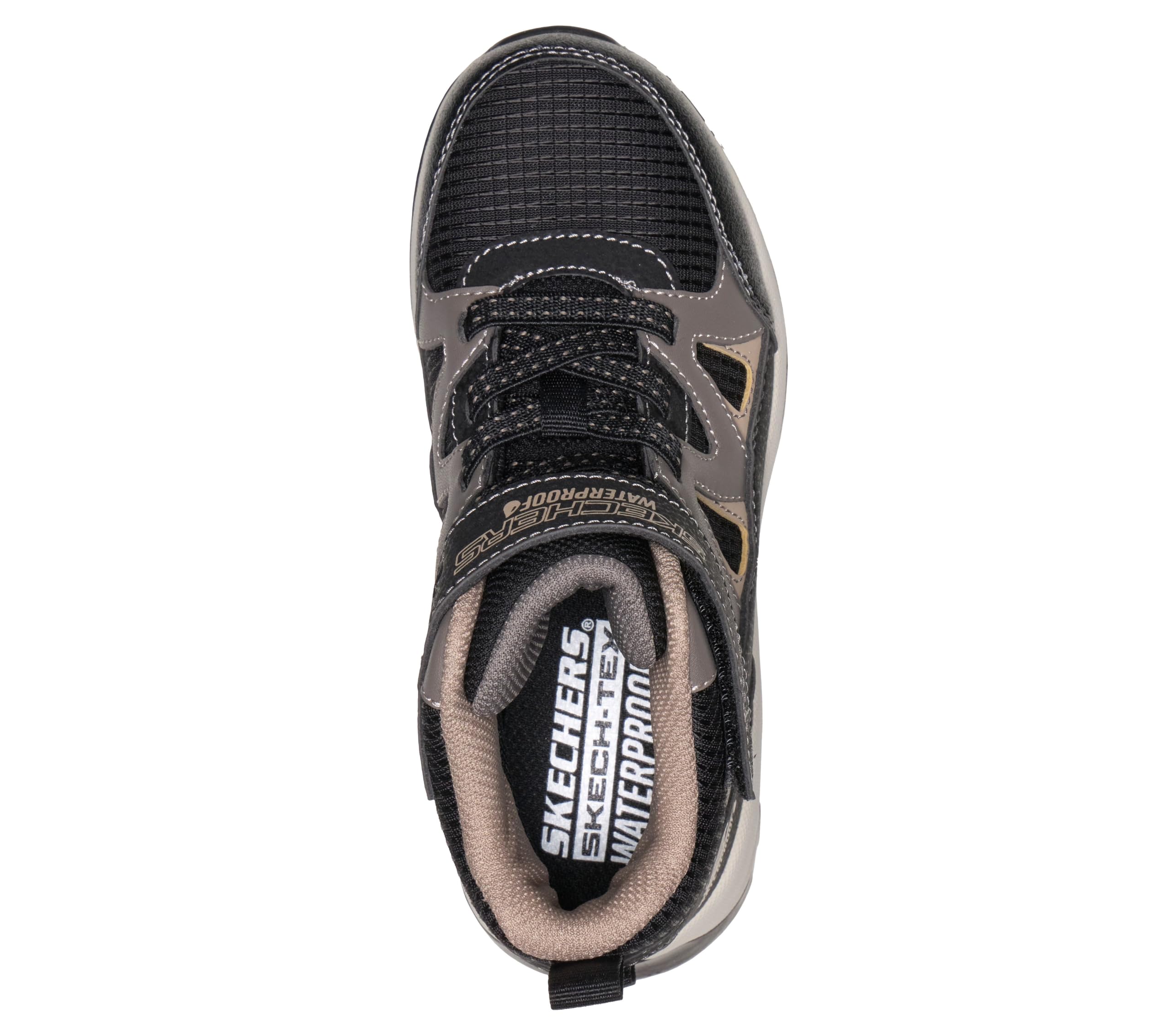 Skechers Jungen Storm Blazer Drizzle Squad Turnschuhe, Black & Taupe Synthetic/Black Textile/Taupe, 34 EU – Ansicht 3