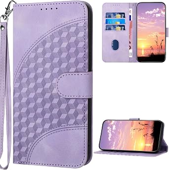bojioderf Compatible with Xiaomi Pocophone F1 Case,Compatible with Xiaomi Poco F1 Kickstand Flip PU Leather Case Cover Purple