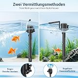 Gardray Aquarium Internal Filter with UVC Steriliser & Timer, 5-in-1 Filter Pump for 60L Fish Tank, 6W Lamp Anti Algae U-V Clarifier for Freshwater & Saltwater Fish - 3