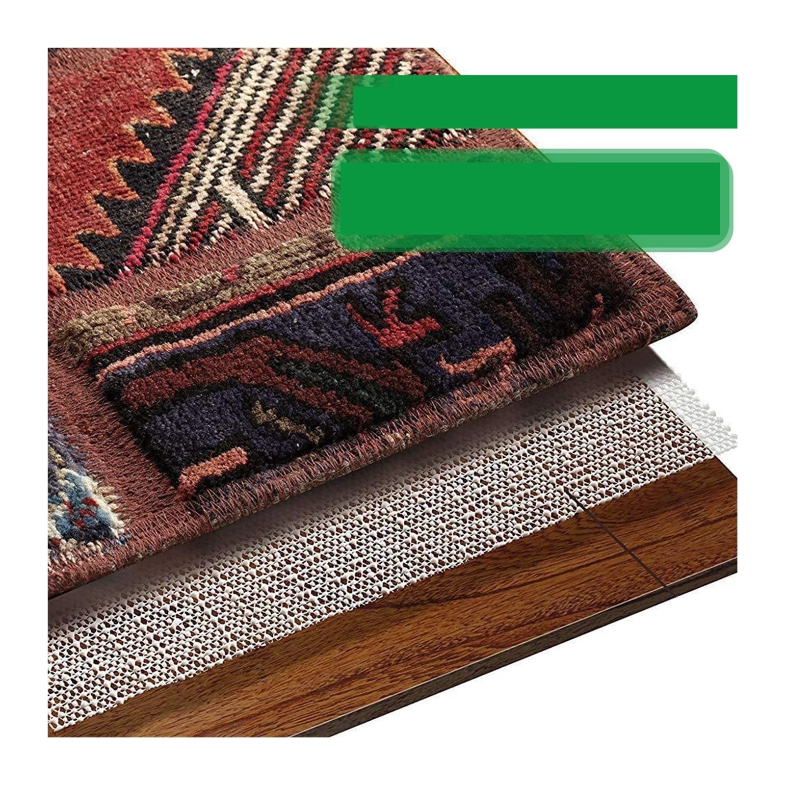 Antideslizante para Alfombras PVC Non Slip Rug Pads Carpet Underlay Gripper | Anti Multi Purpose Liner Mat Mesh Non-Slip lining(2pcs 70cmx1.6m)