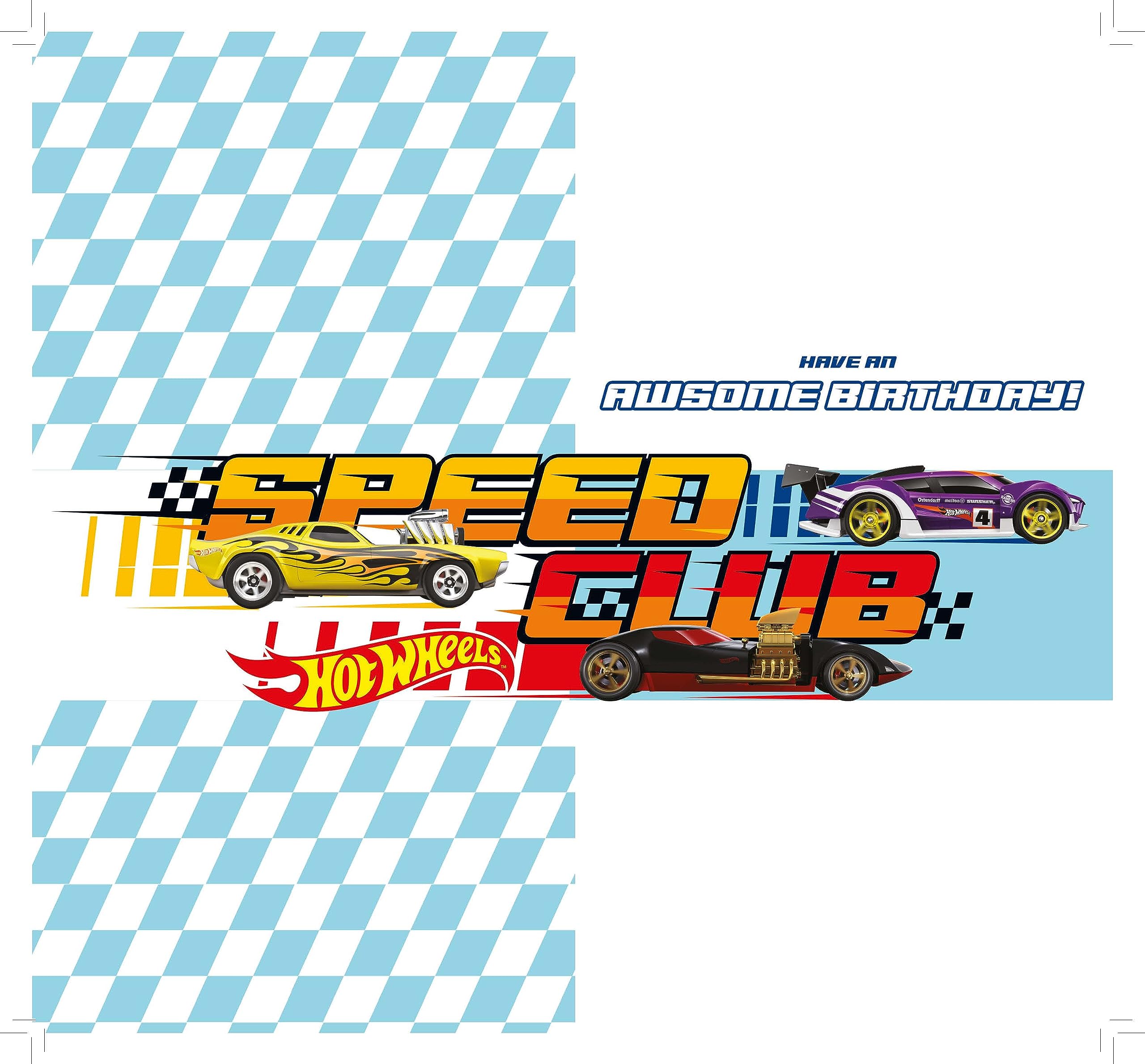 HOT WHEELS AGE 7 BIRTHDAY CARD, 7TH BIRTHDAY, CARD FOR 7TH