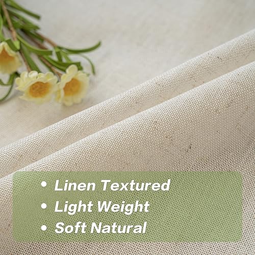 Miniatura 6 de Cortinas plisadas extra anchas, cortinas de lino sintético filtrante de luz para el hogar, hotel, oficina, 96 pulgadas de largo con ganchos (1