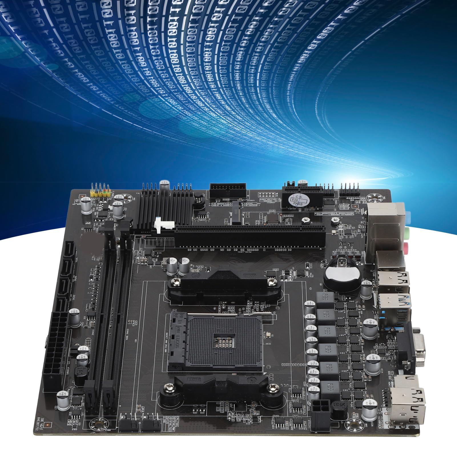 Elprico Scheda Madre da Gioco ATX per Serie Ryzen5000, APU Serie DDR4 A e Scheda Madre ATX con CPU Ryzen 500