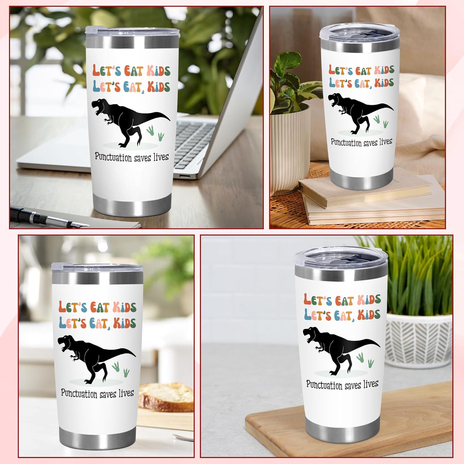 OASSIE Teacher Appreciation Gifts for Women Men - Saurus Kids 20 oz Stainless Steel Tumbler - Teachers Day Thank You Birthday Appreciation Gifts for Women Coworkers Teachers, Funny Teacher Gift Ideas