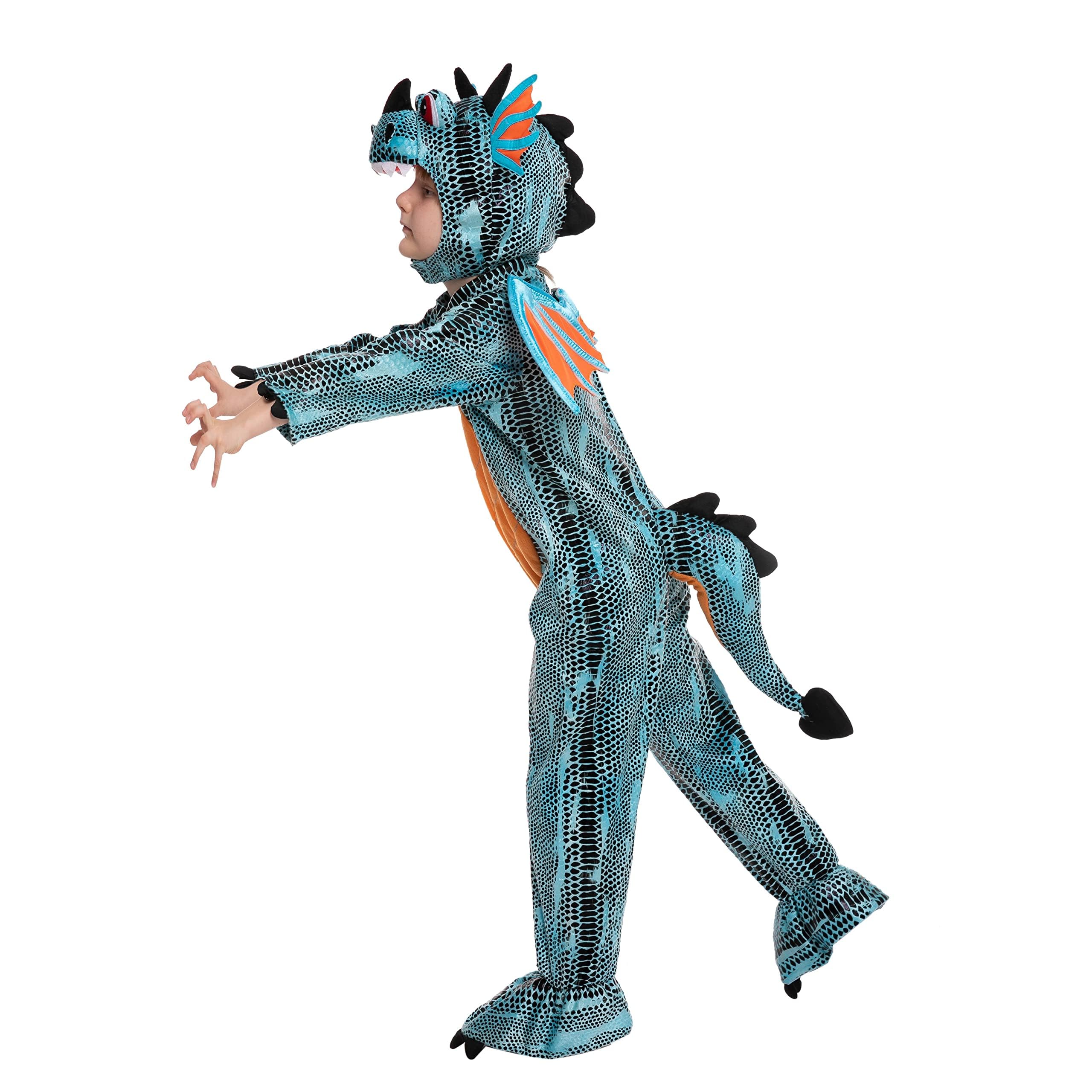 Spooktacular Creations Kostium czerwonego smoka na Halloween Trick or żart Dinozaur Dress-up gra fikcja