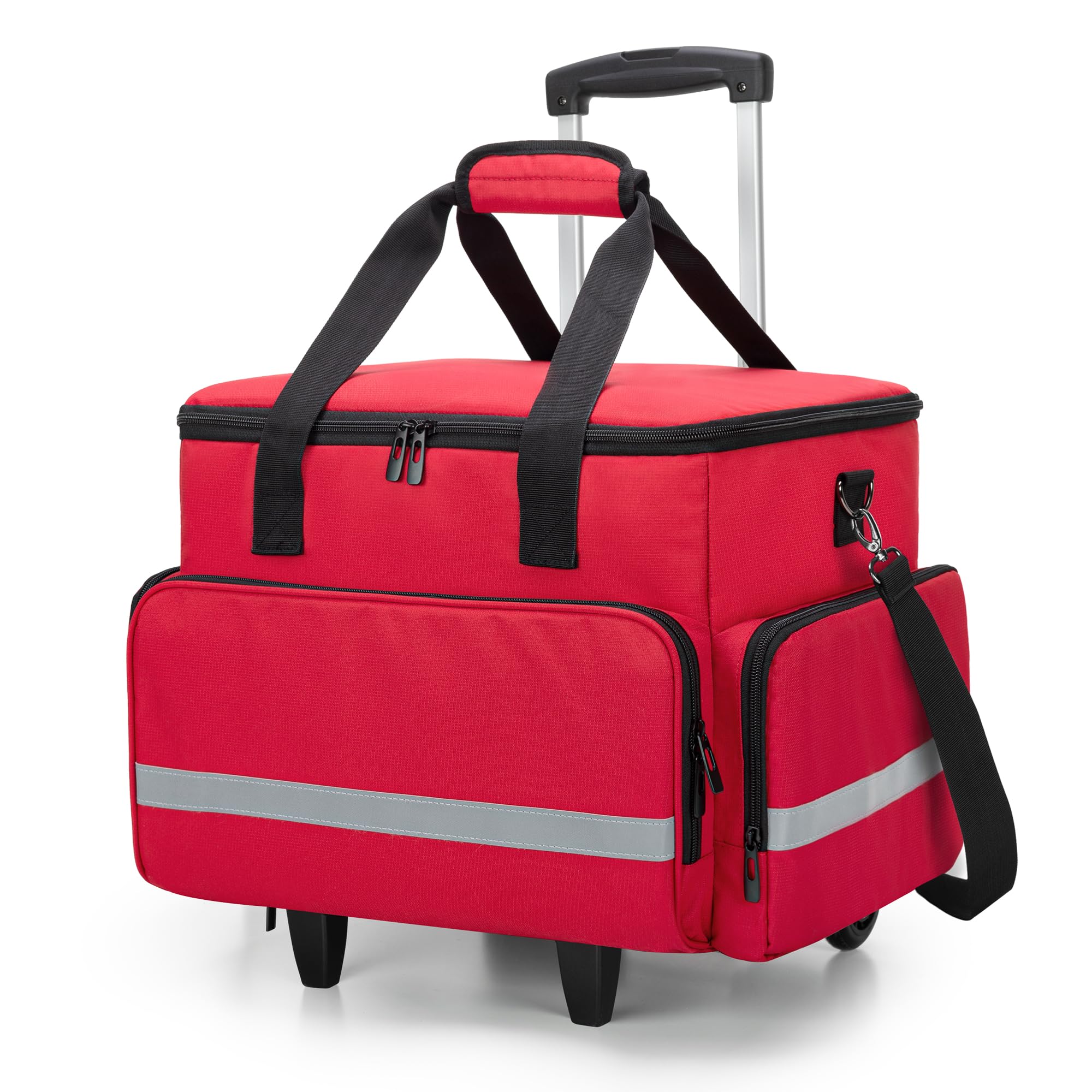 Rolling Teacher Tote Bag - Durable & Spacious -8