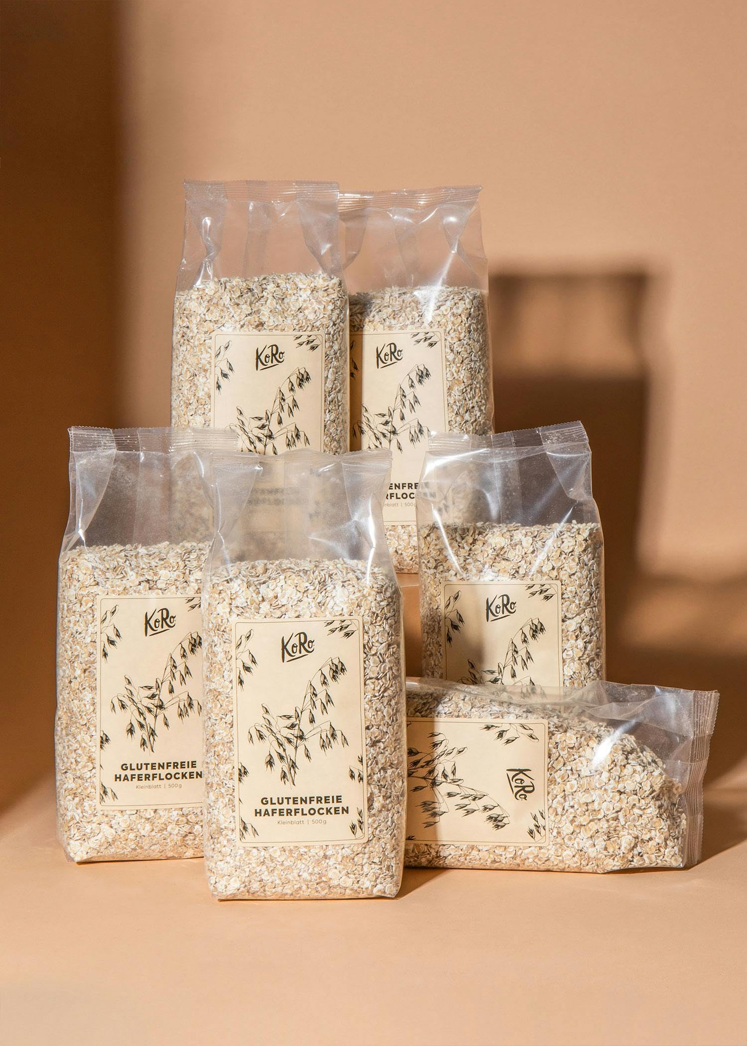 KoRo - Glutenfreie Bio Haferflocken Kleinblatt 6 x 500 g