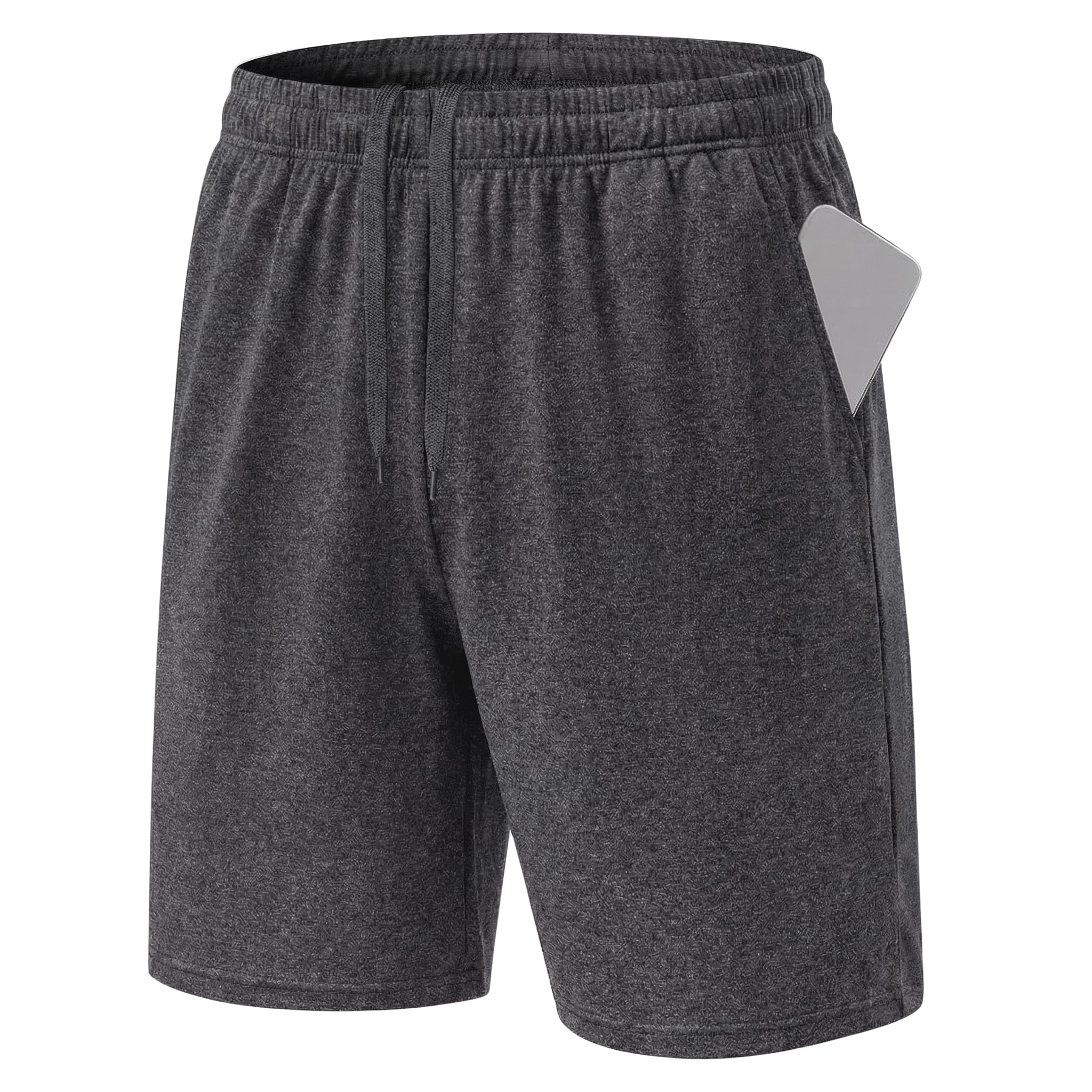 Uniexcosm Sporthose Herren Kurz Sommer Trainingshose Schnelltrocknend Atmungsaktiv mit Taschen Kurze Sportshorts für Basketball Running Fitness