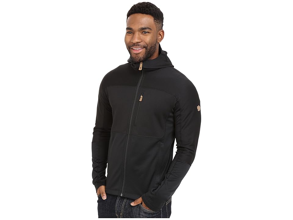 Fjallraven Abisko Trail Fleece (Black) Men's Fleece WORLDWIDE DELIVERY