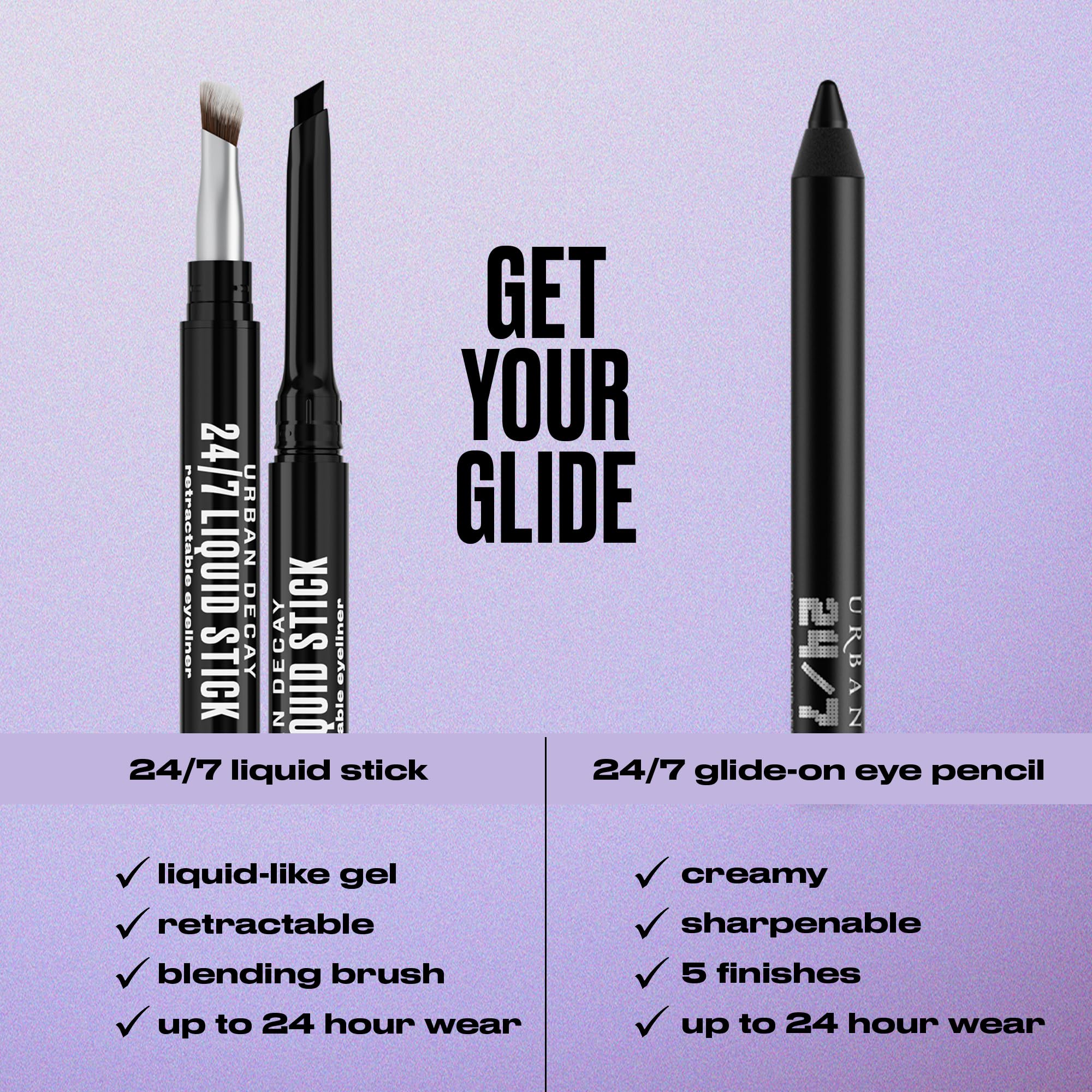 Urban Decay Matita per occhi 24/7, eyeliner con colori impermeabili, formula vegana*, tonalità: LSD, 1,2 g
