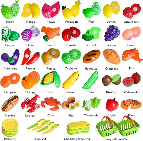 Miniatura 2 de 100 piezas de juguetes de cocina para niños, juguetes de cocina para niños, juguetes de cocina para jugar, accesorios de juguetes de cocina con 2