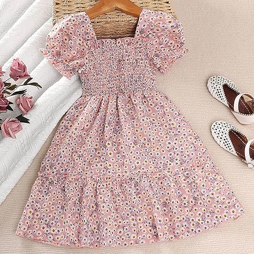 Miniatura 4 de Vestidos de niña 3T, vestidos para niñas de 2 años, camisas para niñas 3T, vestido de niña de flores, conjuntos de trajes para niñas, vestidos para
