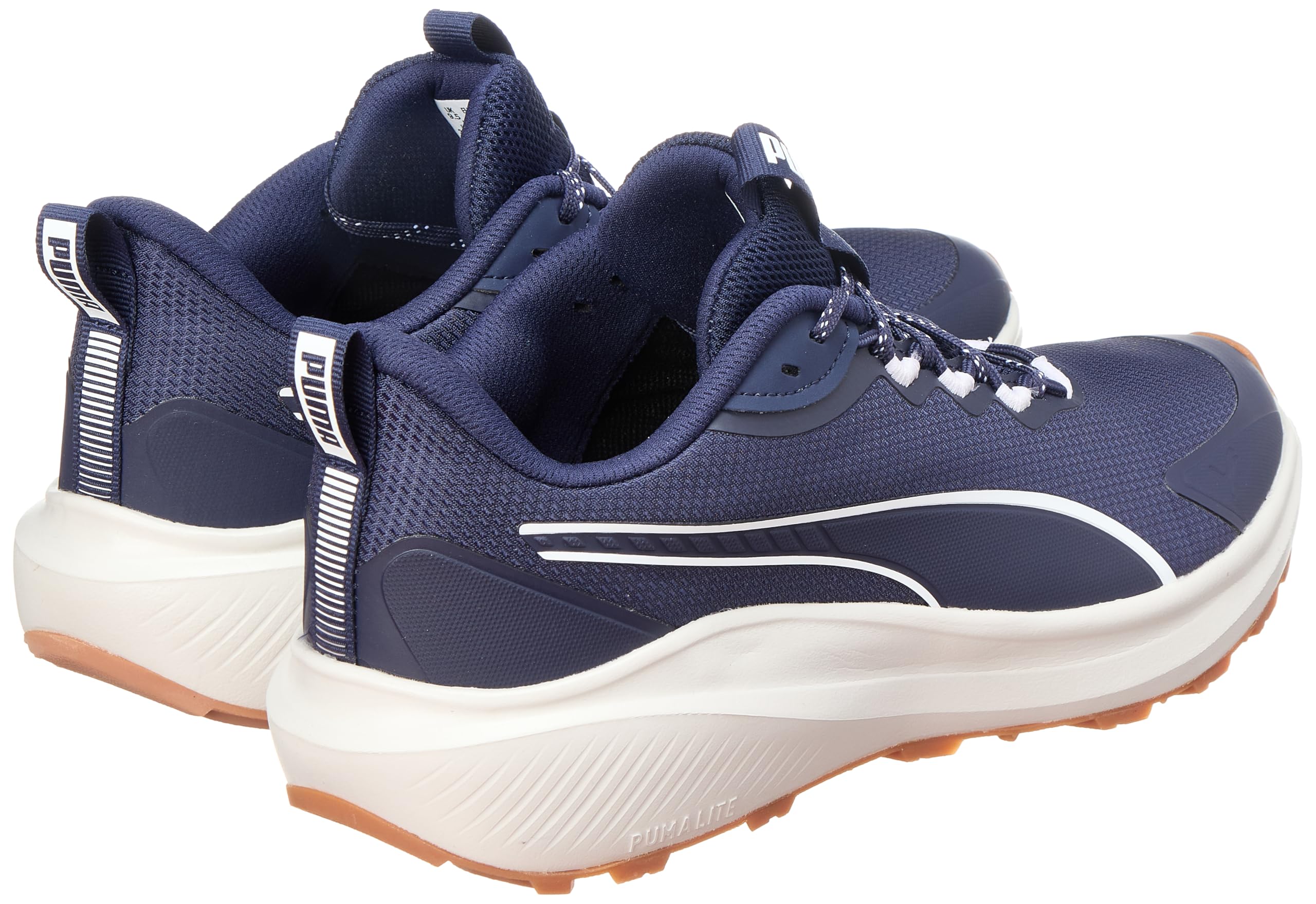 Puma Skyrocket Lite Trail Adult Unisex Straßen-Laufschuh, Navy-Feather Gray, 40.5 – Ansicht 2