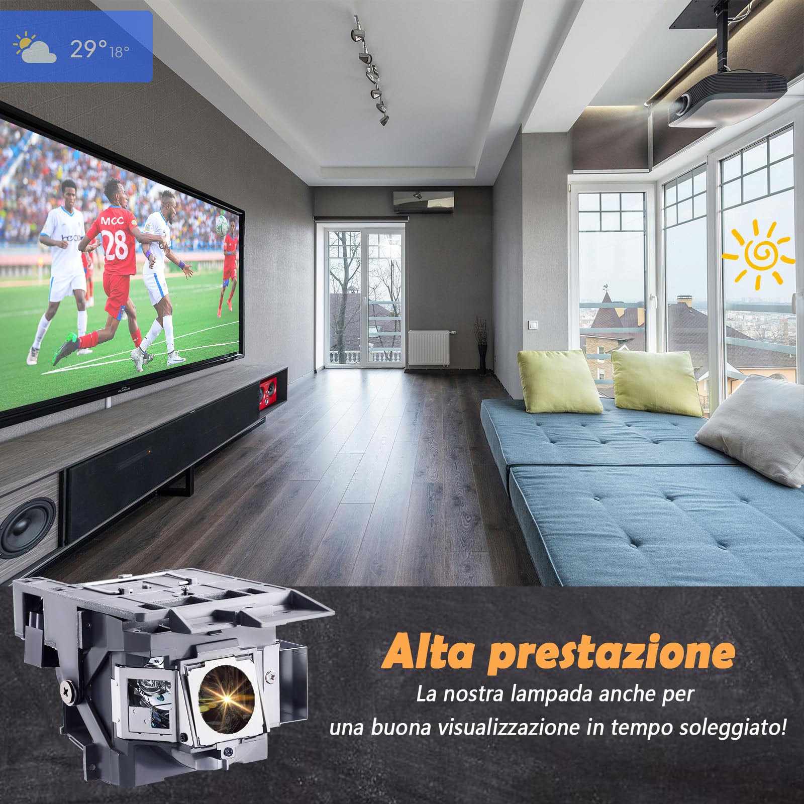 A++ Qualità per Lampada proiettore Canon LX-LP02 LX-MU500 LX-MW500 LX-MU501 LX-MW501 Lampada per proiettore