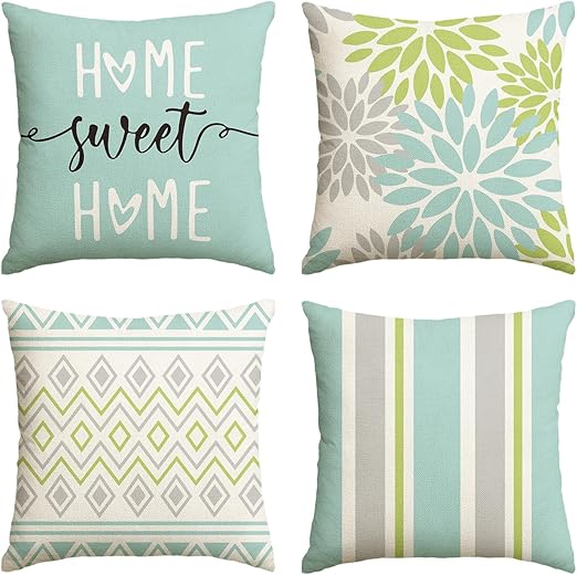 Artoid Mode Housse De Coussin Brodée De Chaîne De Printemps