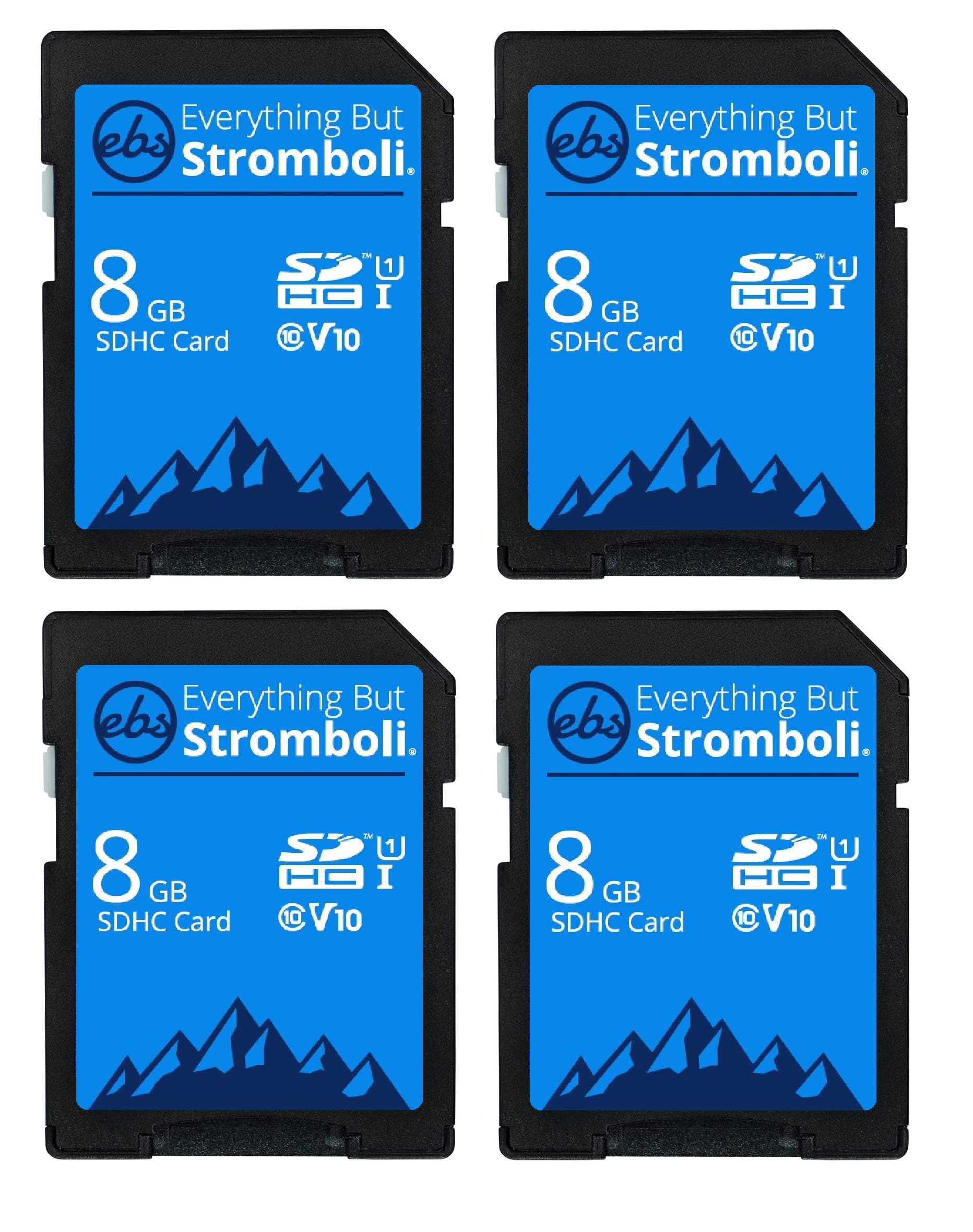 Everything But Stromboli 4 Pack 8GB SD Cards for Browning Trail Camera Dark Ops, Recon Force, Defender, Spec Ops, Patriot, Strike Force Game Cam SDHC Memory Card