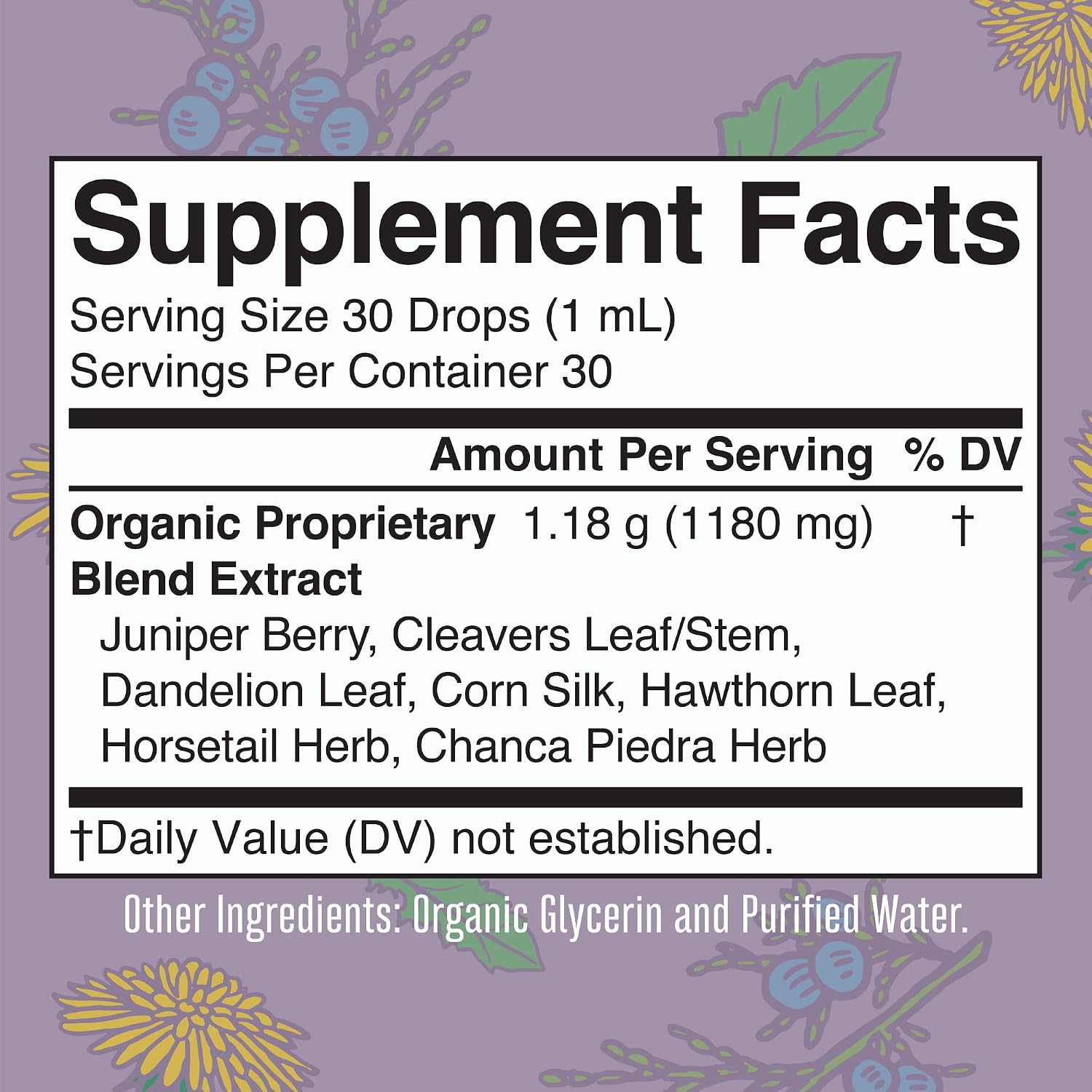Kidney Support | Kidney Support Supplement | Kidney Support Supplement for Humans | Bladder Support for Women & Men | Urinary Tract Health for Women | Vegan | Non-GMO | Gluten Free | 1 Fl Oz