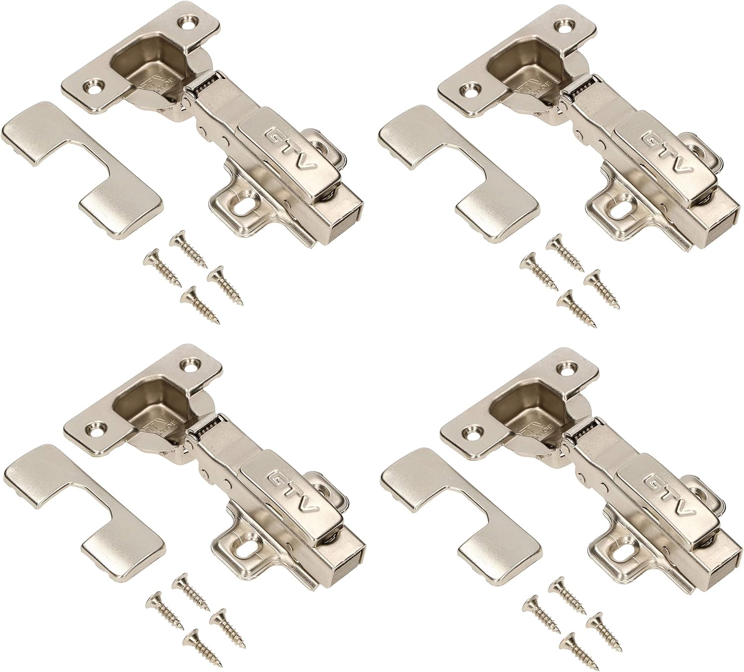 KOTARBAU® Set of 4 Furniture Hinges Inner Stop Soft Close Hydraulic