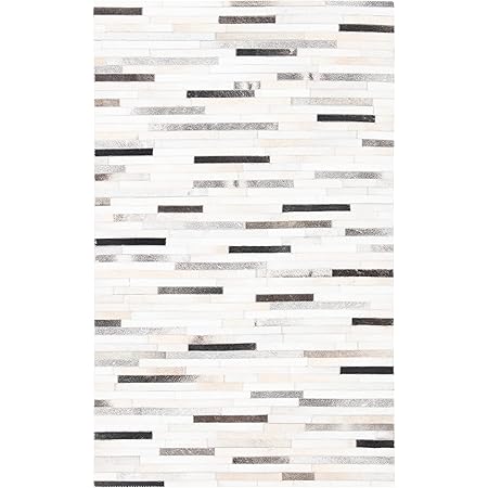 SAFAVIEH Studio Leather Collection 2' 3" x 5' STL809A Handmade Mid-Century Modern Entryway Living Room Foyer Bedroom Kitchen Accent Rug