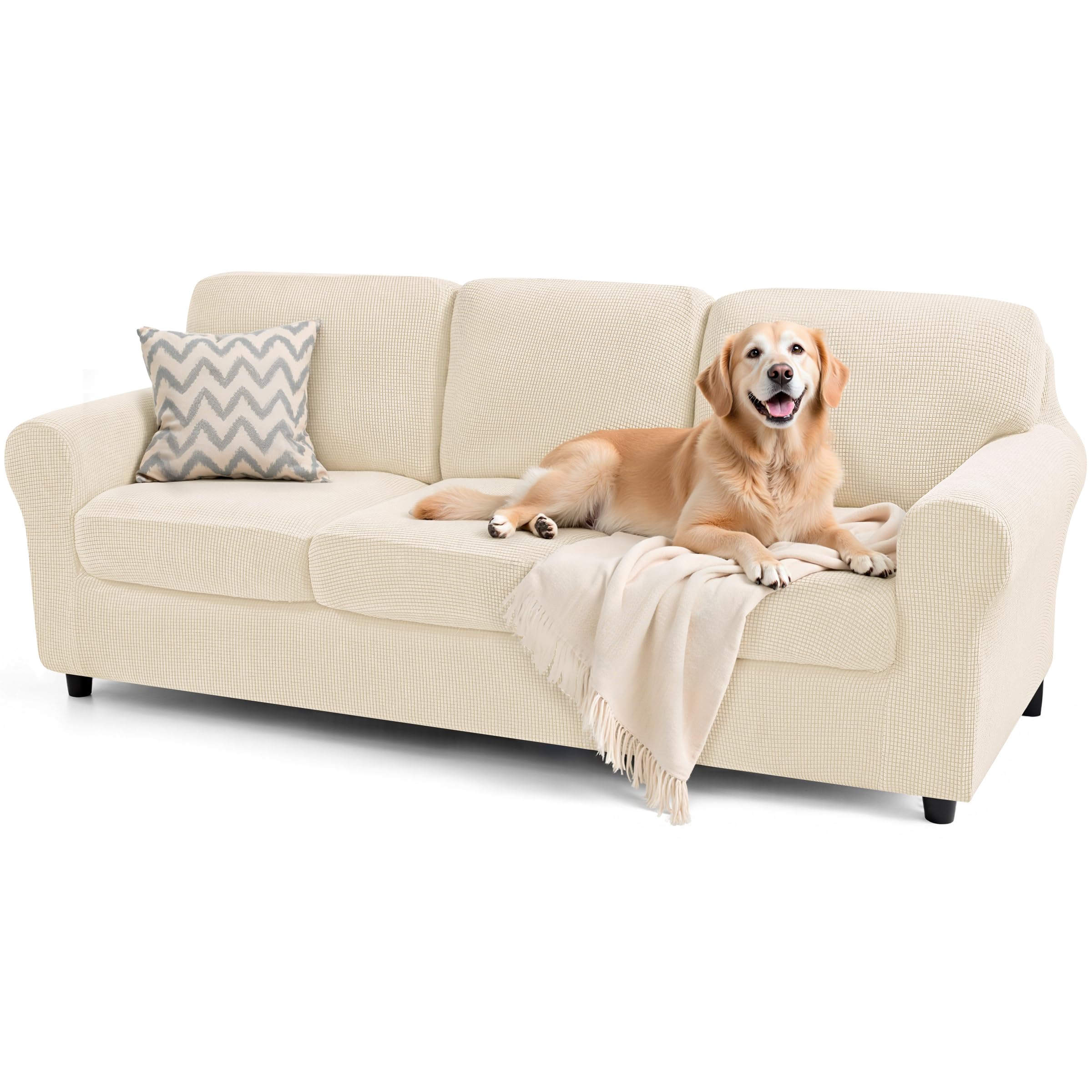 Amazon.com: subrtex Slipcover Sets for Sofa, 7 Pieces Stretch
