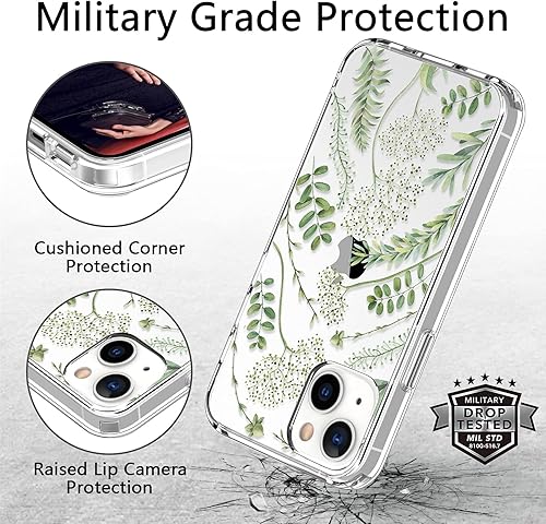 Miniatura 9 de ICEDIO Funda de teléfono de Navidad para iPhone 13 Mini con protector de pantalla, diseños modernos de moda, funda protectora de acrílico