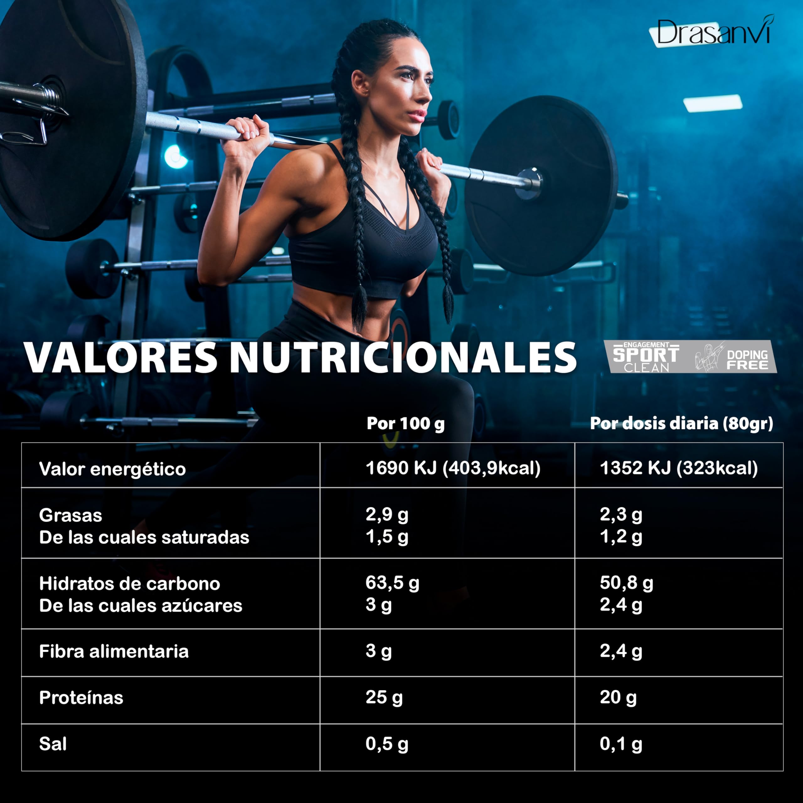 WEIGHT GAINER DOBLE CHOCOLATE 3KG SPORT LIVE DRASANVI