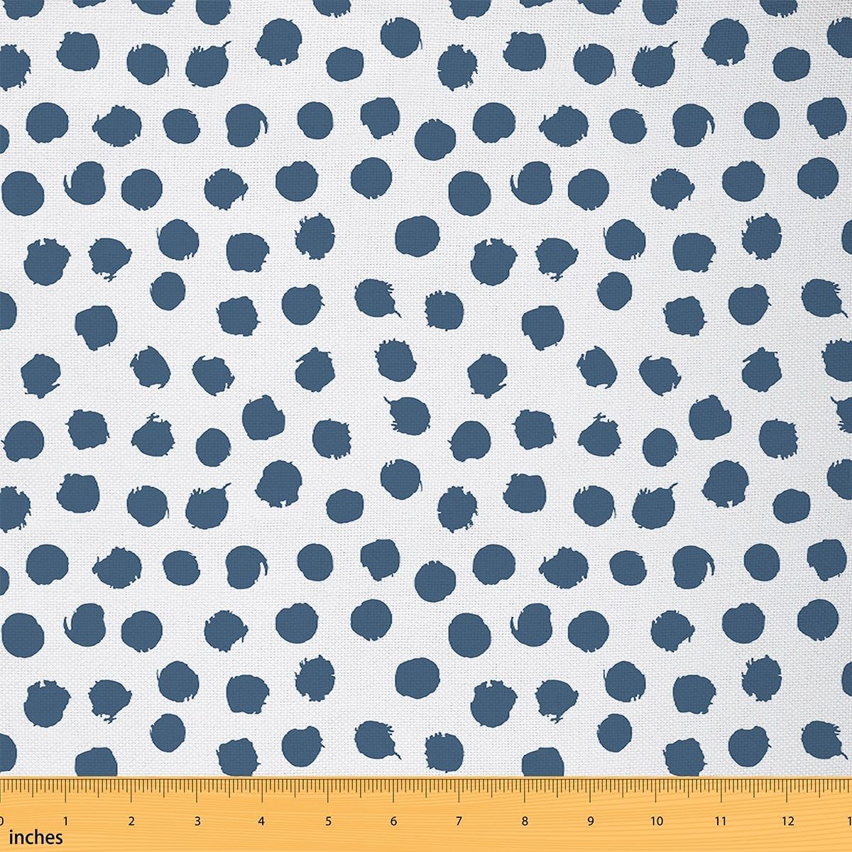 Erosebridal Brush Stroke Waterproof Outdoor Decor Polka Dots Fabric by The Yard for Kids Girls Boys Farmhouse Orange White Upholstery Fabric for Chairs DIY Decor for Quilting Sewing 3 Yards
