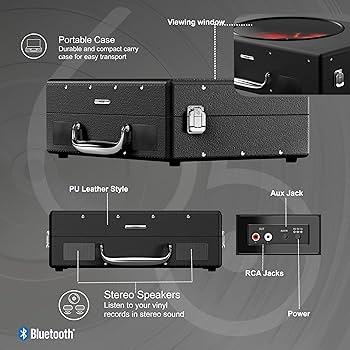 Amazon.com: MIXX Revival 65 Stereo Vinyl Record Player | Retro