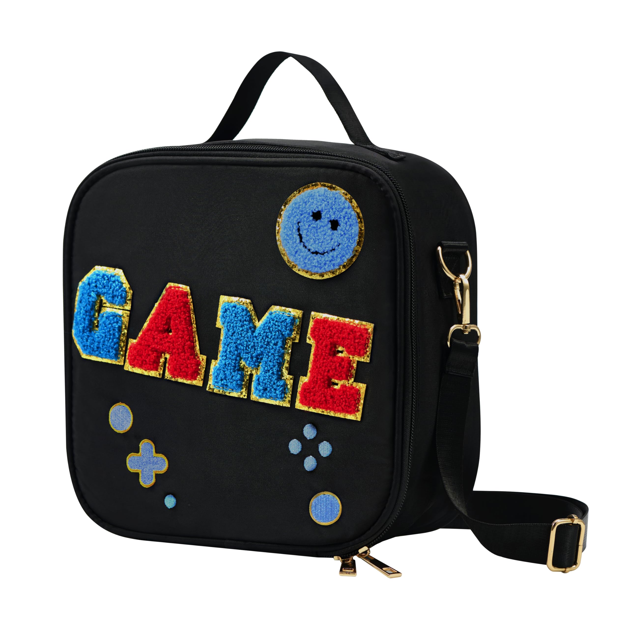 Kids Lunch Box for Kids Insulated Reusable Lunch Bag Tote Durable Children Leak-proof Lunchbox with Adjustable Shoulder Strap