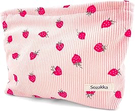 1 x cosmetic bag (24 x 18 x 5 cm), multi-function cosmetic bag for women, rose cosmetic bag, make-up bag, travel make-up bag