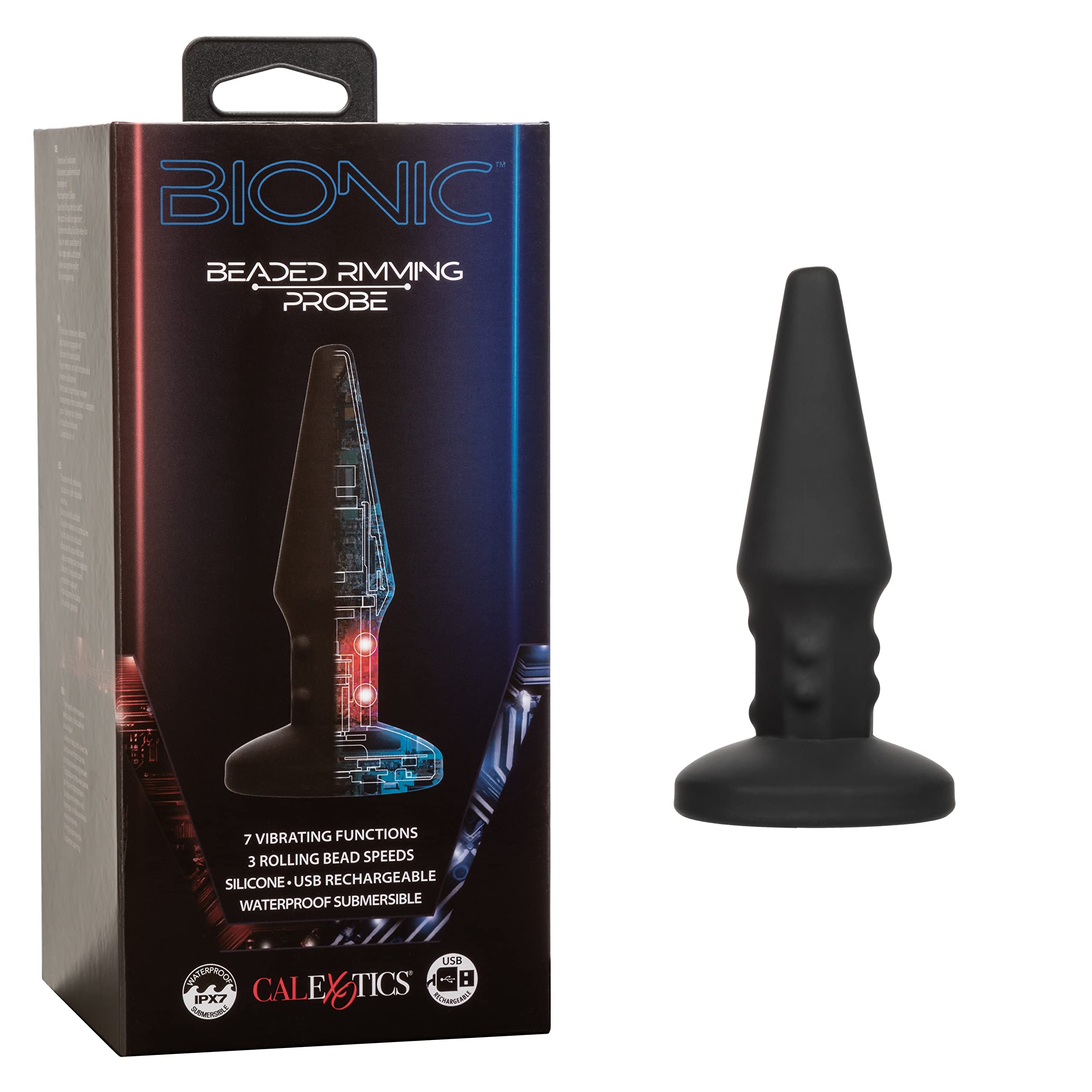 Amazon.com: CalExotics Bionic Beaded Rimming Probe Anal Butt Plug Vibrator 