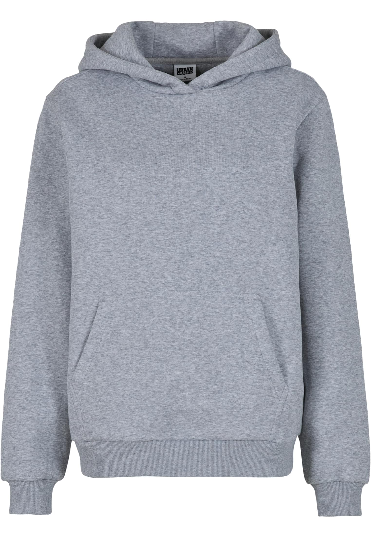 Urban Classics Damska bluza z kapturem Fluffy – miękka bluza z kapturem z kieszenią typu kangur, czarna, oversized fit, przytulna bluza z kapturem na co dzień i w czasie wolnym