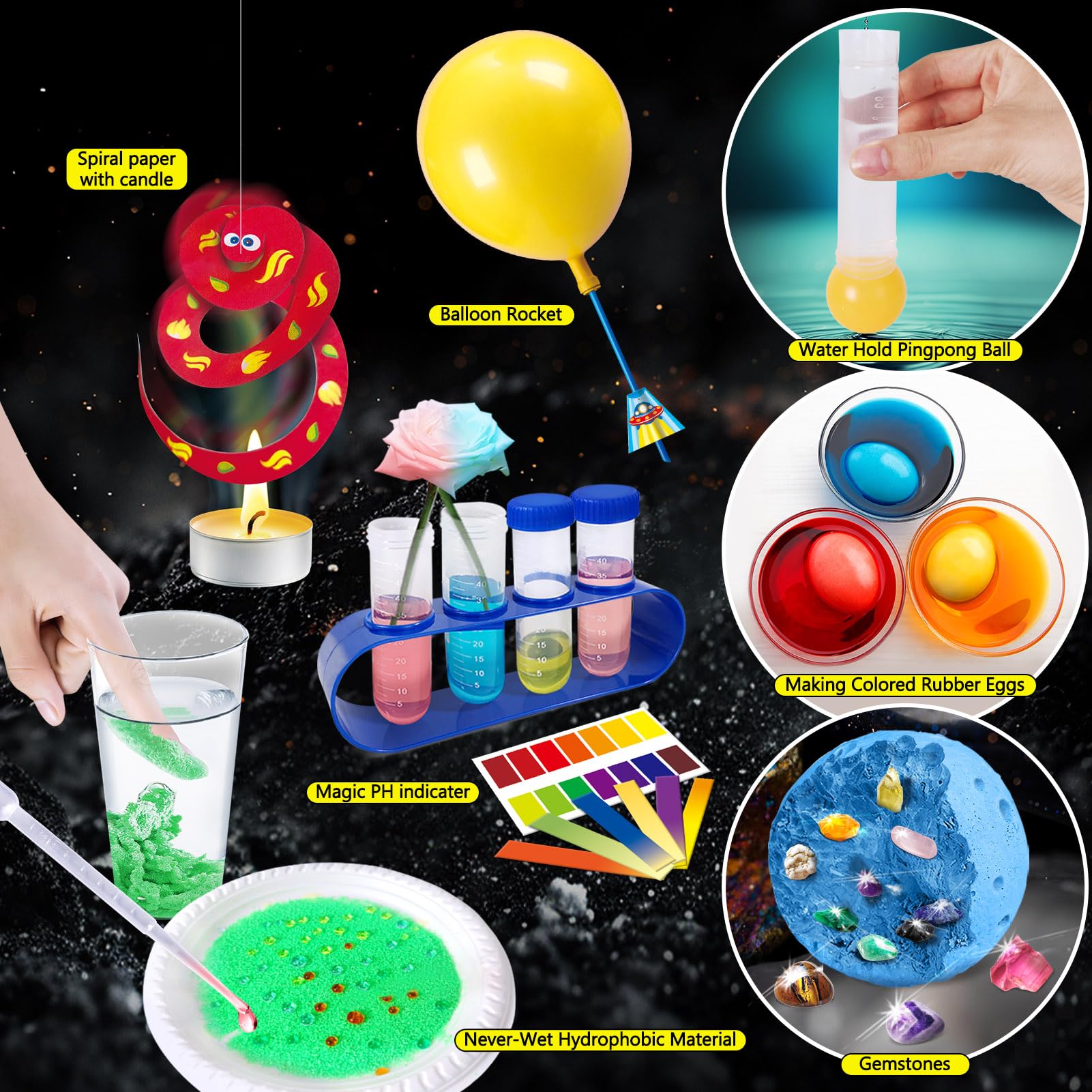 PATIFEED 310 Experimente für Kinder Chemielabor